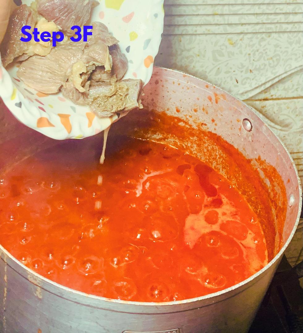 Adding beef to no oil stew