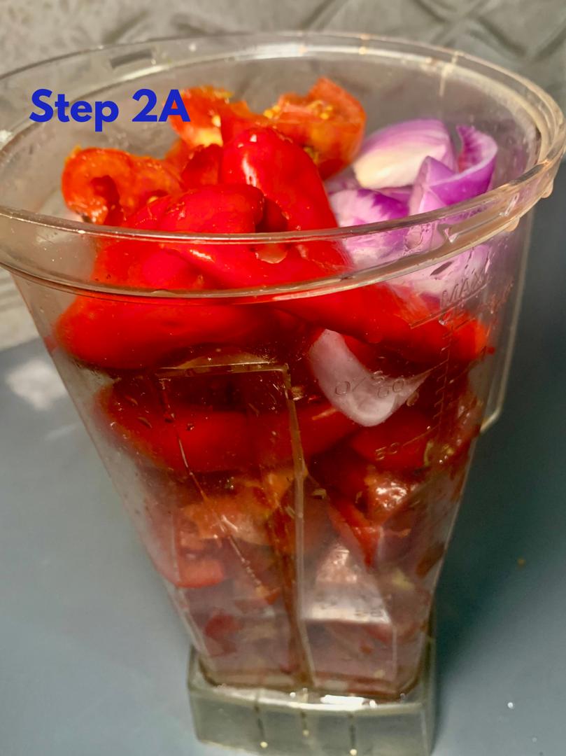 Tomatoes, Tatashe, Onion and Ginger for blending