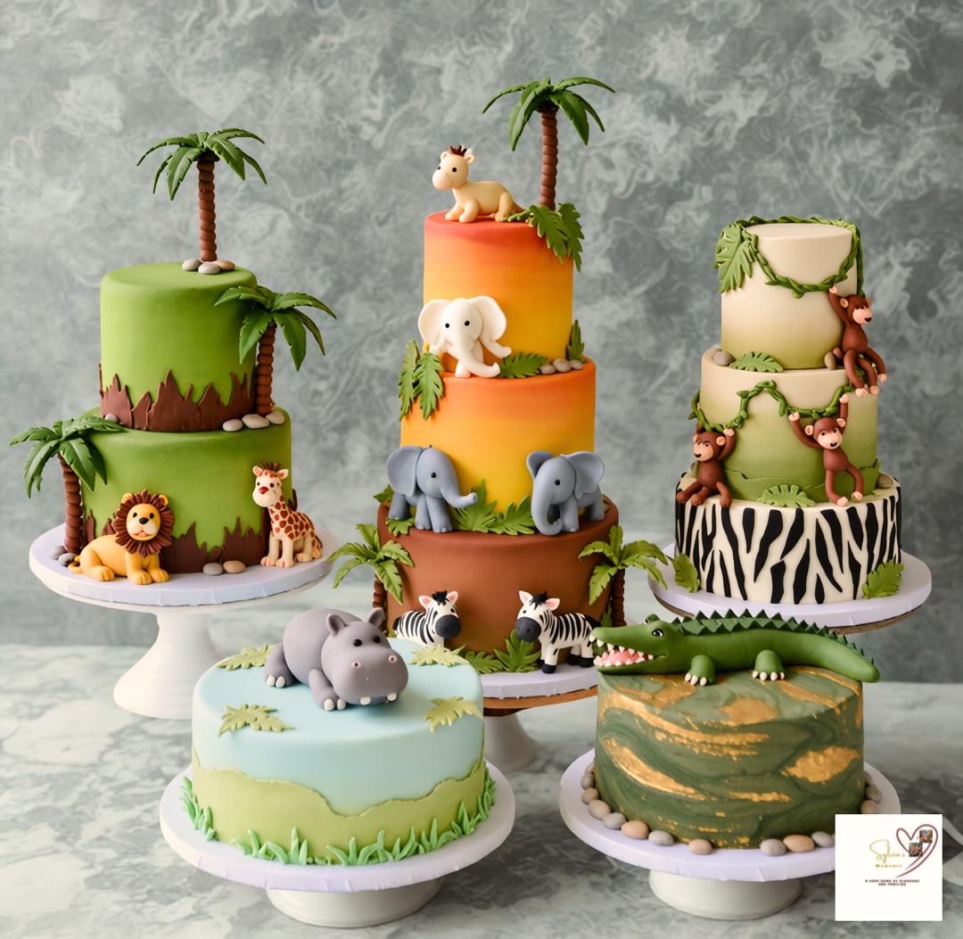 1ST-BIRTHDAY-CAKE-IDEAS-1-JUNGLE-SAFARI-CAKE