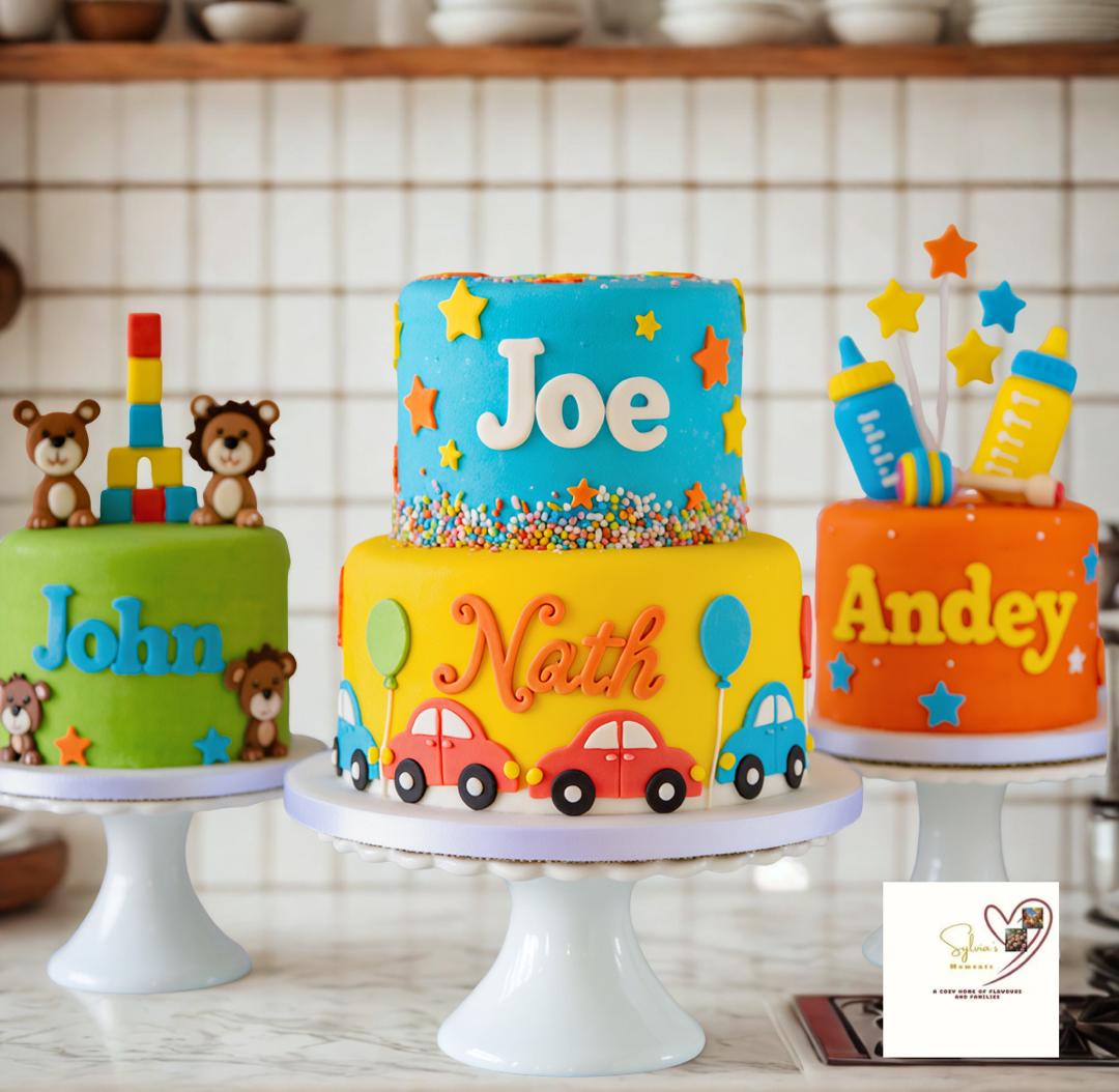 1st Birthday Cakes for Boys: Personalized cakes