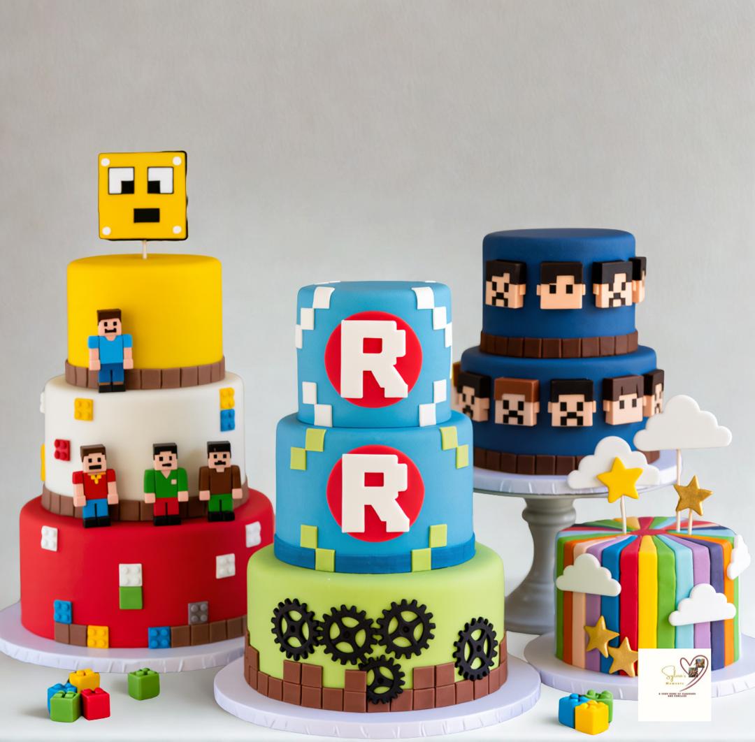 Boys tech Savy birthday cake Roblox Cakes