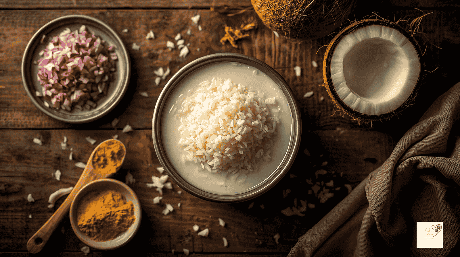 Various Nigerian Rice Recipes For Different Occasions : rice immersed in coconut milk