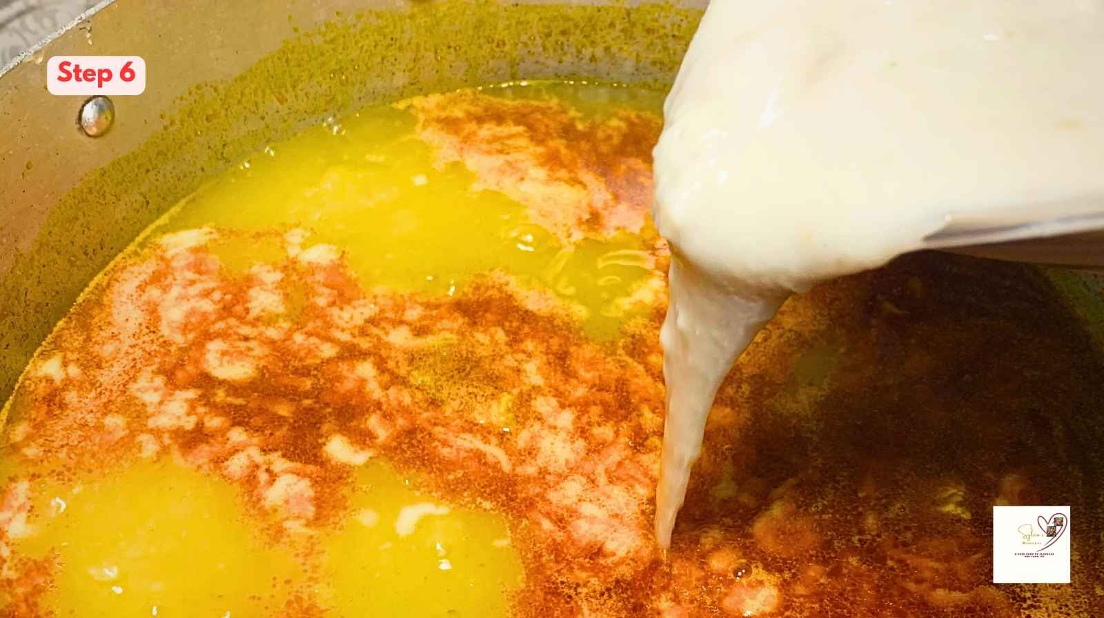 Adding-cocoyam-for-cooking-oha-soup