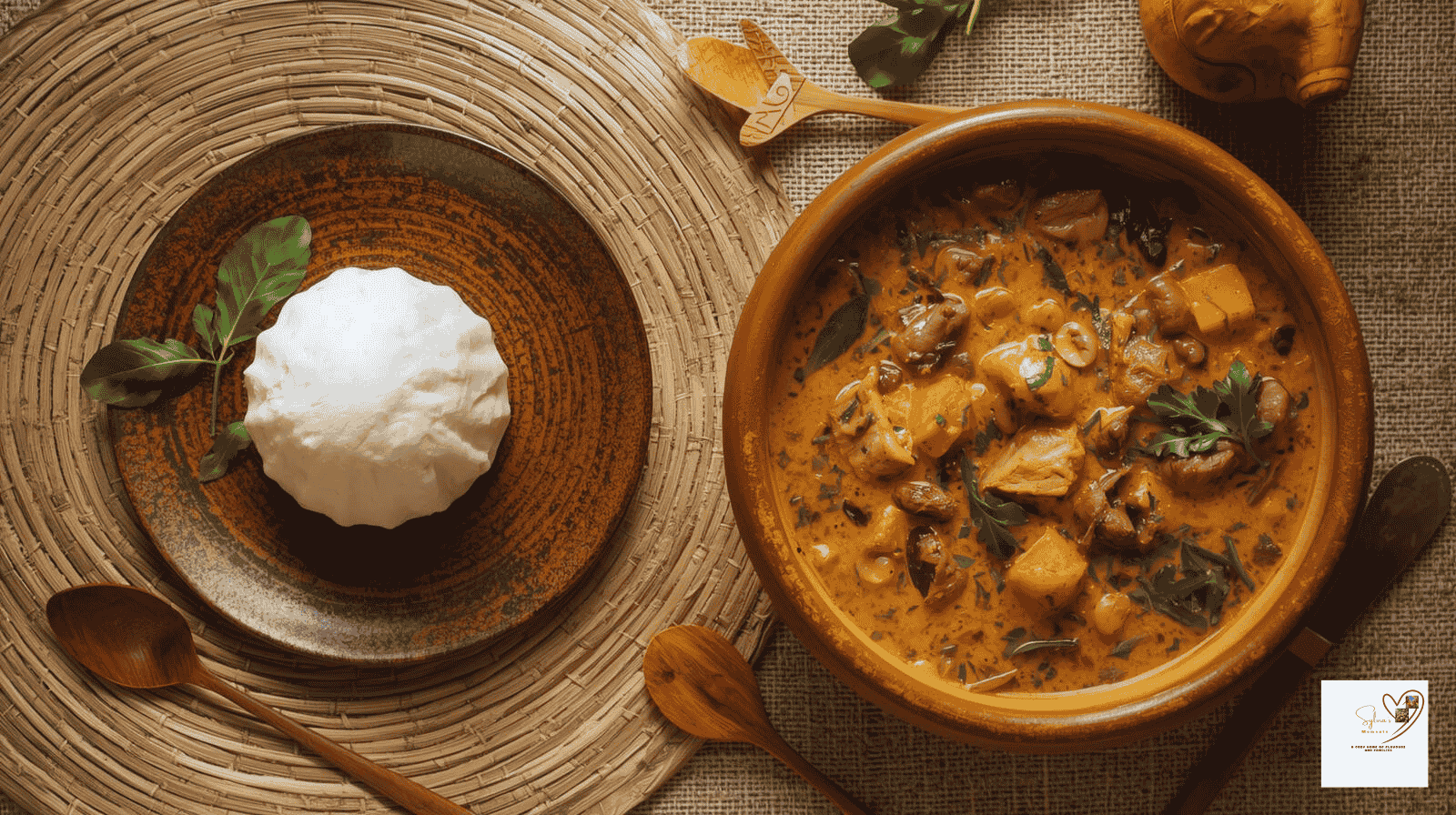 Tuwo Shinkafa and Miyan Taushe Stew