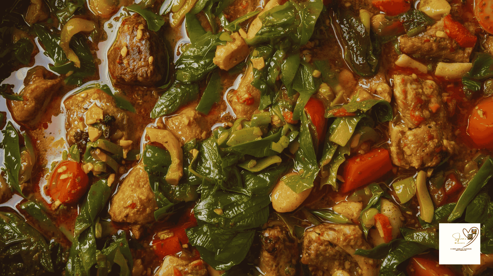A pot of vegetable stew