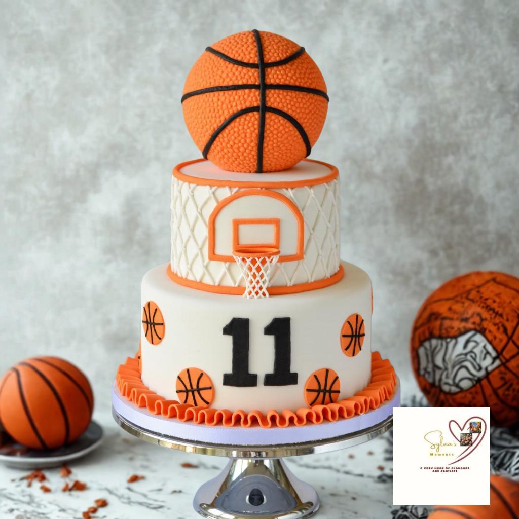 Basketball Themed Cake :1st Birthday Pictures for boys and girls