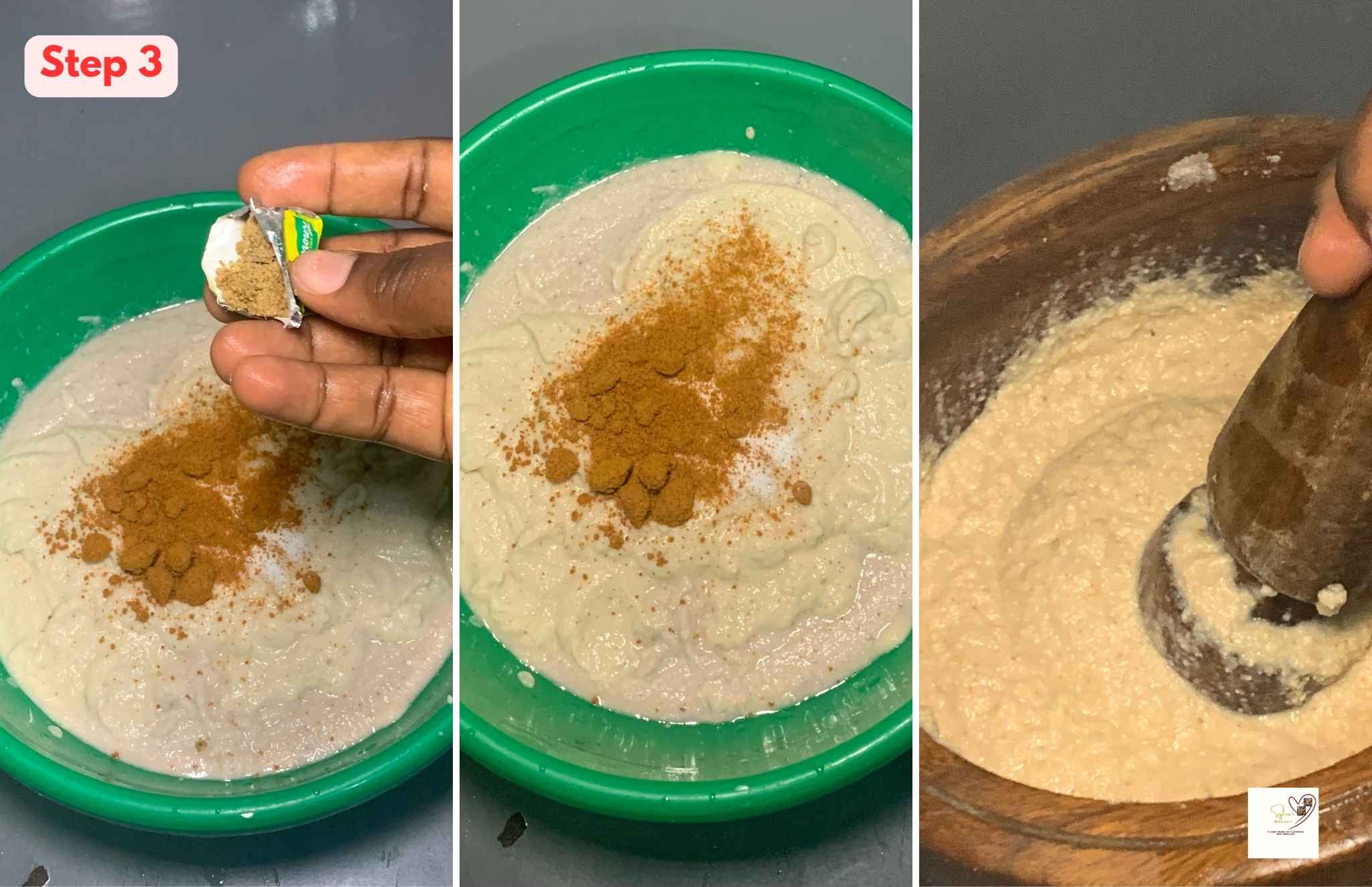 Seasoning-and-whipping-of-batter.