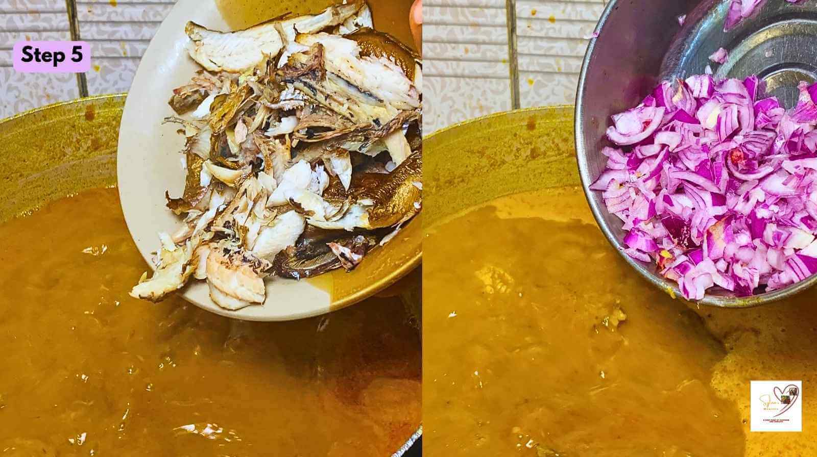 Adding-smoked-fish-to-ofe-akwu