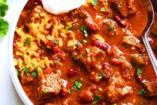 Warm-Chili-con-Carne-with-Beans.