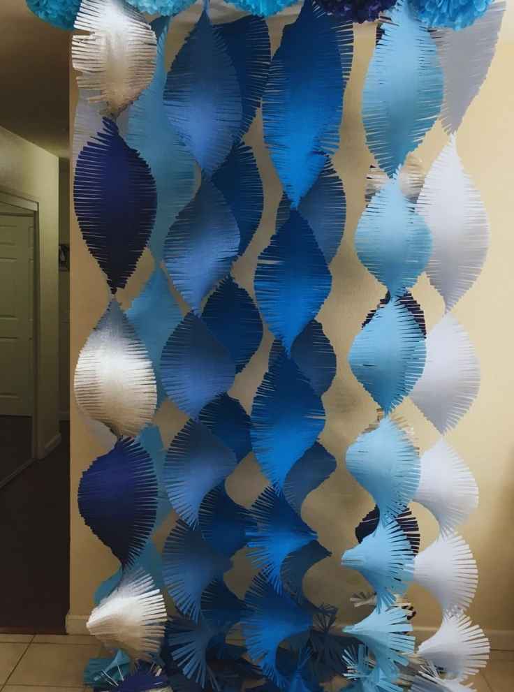 Chevron-or-Patterned-Paper-Backdrop-31-Creative-Baby-shower-Backdrop-Ideas-(-Gender‑Neutral-&-Stunning-)