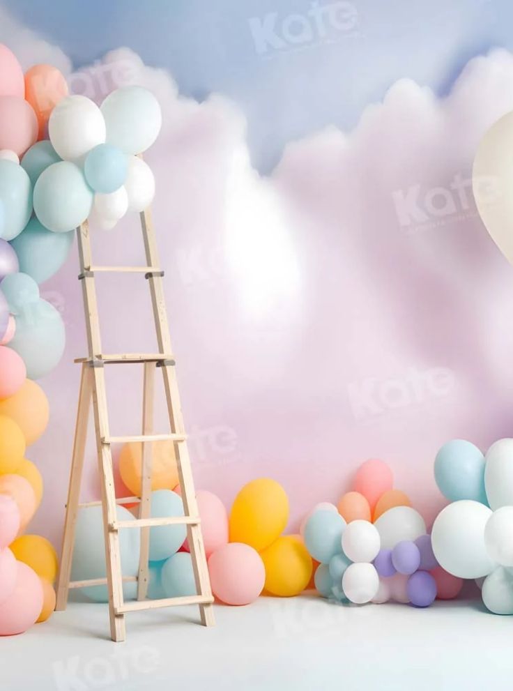 cloud-and-baloon-backdrop-31-Creative-Baby-shower-Backdrop-Ideas-(-Gender‑Neutral-&-Stunning-)