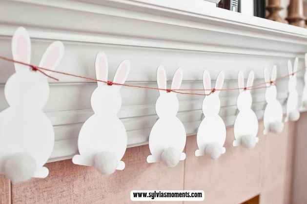 Simple-Bunny-Garland-15-DIY-Easter-decoration-ideas-even-beginners-can-try