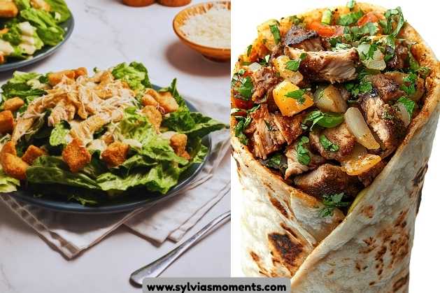 chicken-ceaser-wrap-20-Quick-and-Easy-Lunch-Ideas-for-Busy-Moms