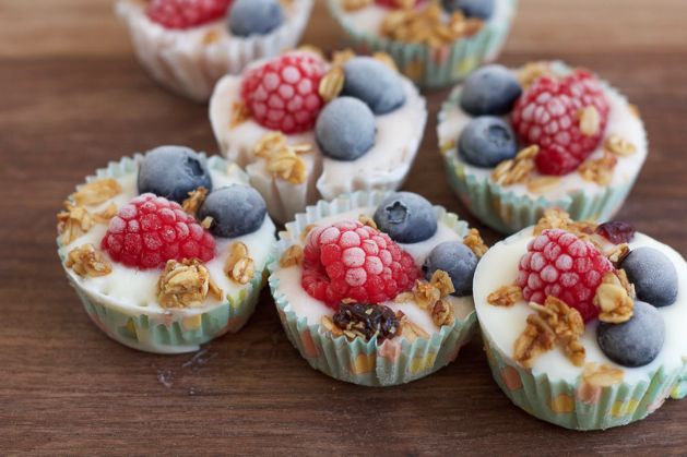 Frozen-Yogurt-Berry-Bites ⇒ 20 Easy 4th of July Dessert Ideas
