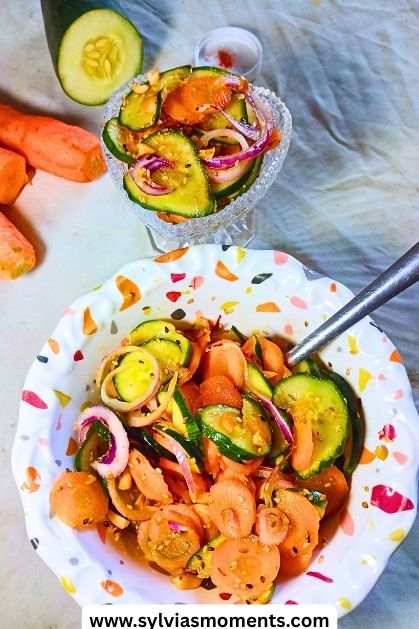 serving-suggestions-of-Crunchy-Carrot-And-Cucumber-Salad.