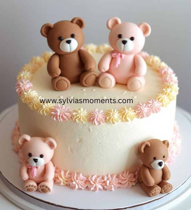 Classic-Teddy-Bear-Cake-18-Baby-Shower-Cake-Ideas-That-Are-Too-Good-to-Eat
