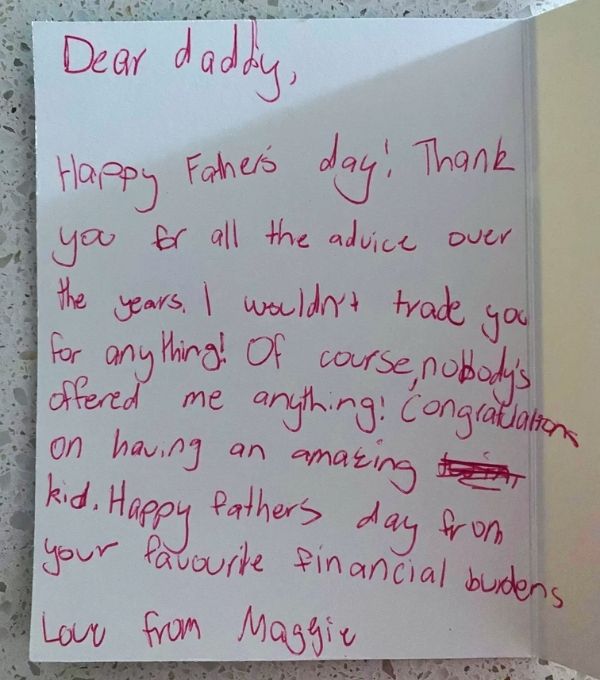 Handwritten-letter-from-kids-to-dad-15-DIY-Father’s-Day-Gifts-Kids-Can-Make-(Easy-&-Meaningful-Ideas)