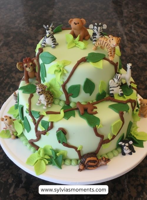 Jungle-cakes-18-Baby-Shower-Cake-Ideas-That-Are-Too-Good-to-Eat