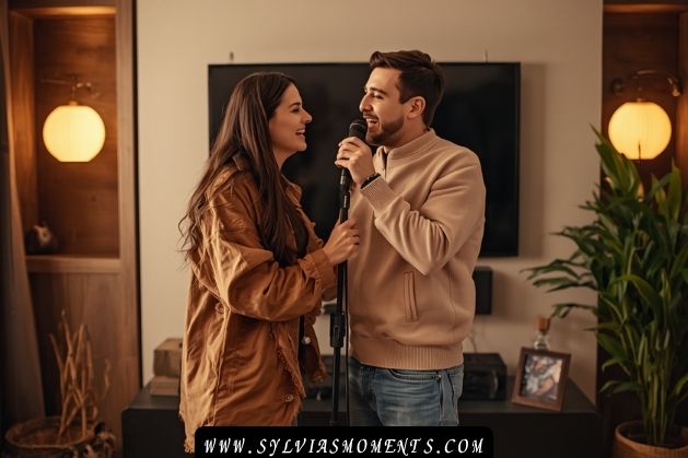 Karaoke-Session-30-anniversary-ideas-for-couples-with-kids-realistic-simple-actually-romantic
