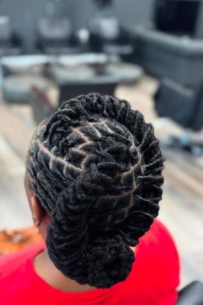 low-bun-loc-twisted