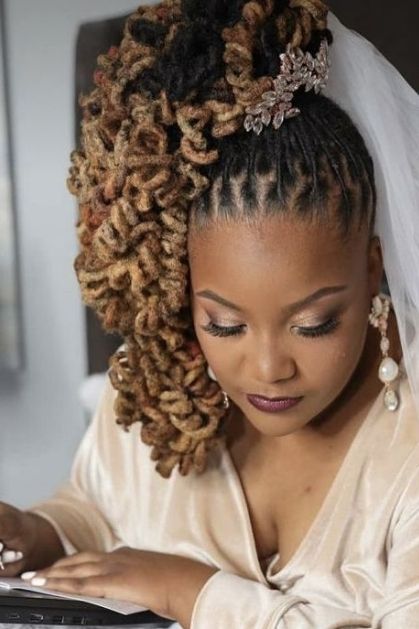 Side-Swept-Updo-35-stunning-and-elegant-loc-hairstyles-for-brides