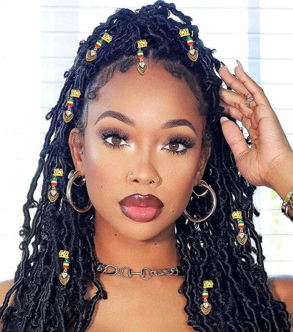 Accessorized-Half-Up-Loc-Glam-Style-30-Show-Stopping-Birthday-Loc-Styles-You-Will-Love-To-Copy