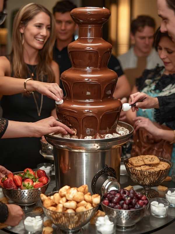 Chocolate-Fountain-Station-21-Cute-Graduation-Party-Desserts-Everyone-Will-Want-at-the-Party.