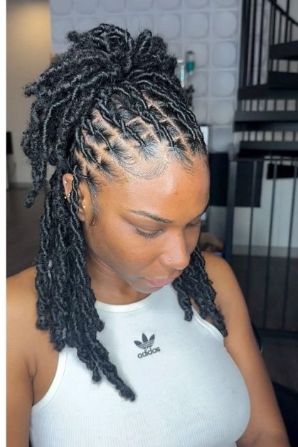 Half-Up-High-Puff-Locs