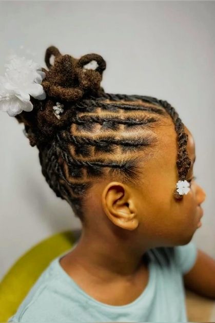 Low-Bun-Loc-Hairstyles-For-Kids-25-school-friendly-loc-styles-for-kids-easy-protective