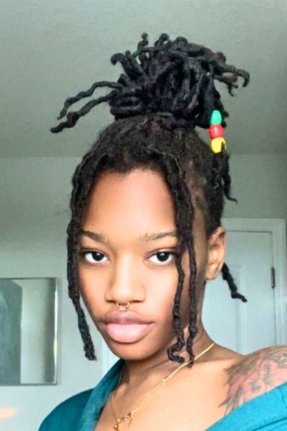 Messy-Elegant-Loc-Bun-30-Show-Stopping-Birthday-Loc-Styles-You-Will-Love-To-Copy