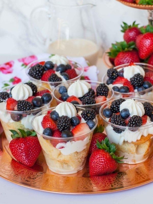 Strawberry-Shortcake-Cups-21-Cute-Graduation-Party-Desserts-Everyone-Will-Want-at-the-Party.