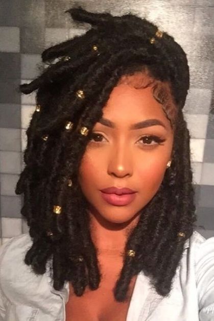 loc-with-gold-cuffs-35-stunning-and-elegant-loc-hairstyles-for-brides